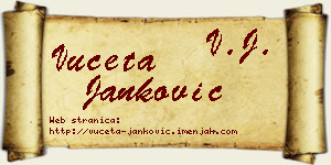 Vuceta Janković vizit kartica